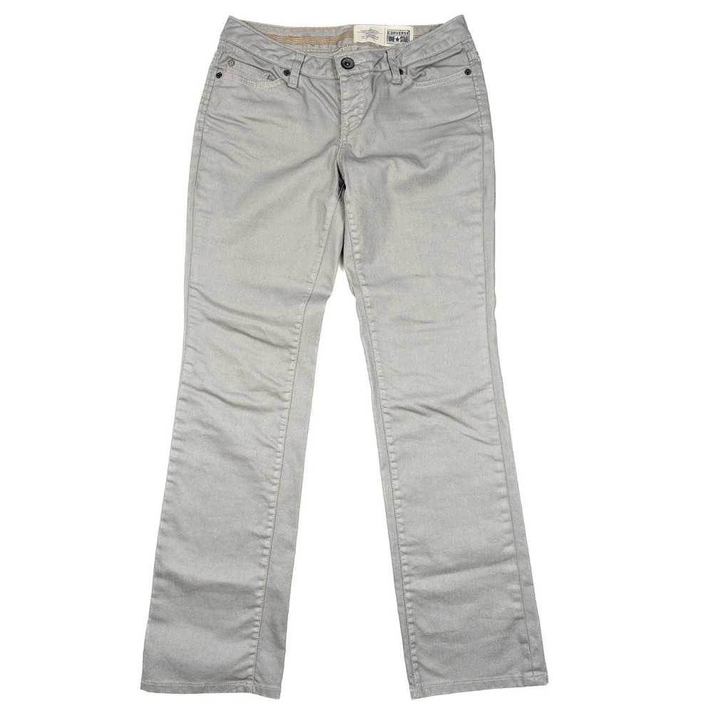 Converse Jeans One‎ Star Straight Fit Waxed Grey Wash Denim Jeans Women's Size 6